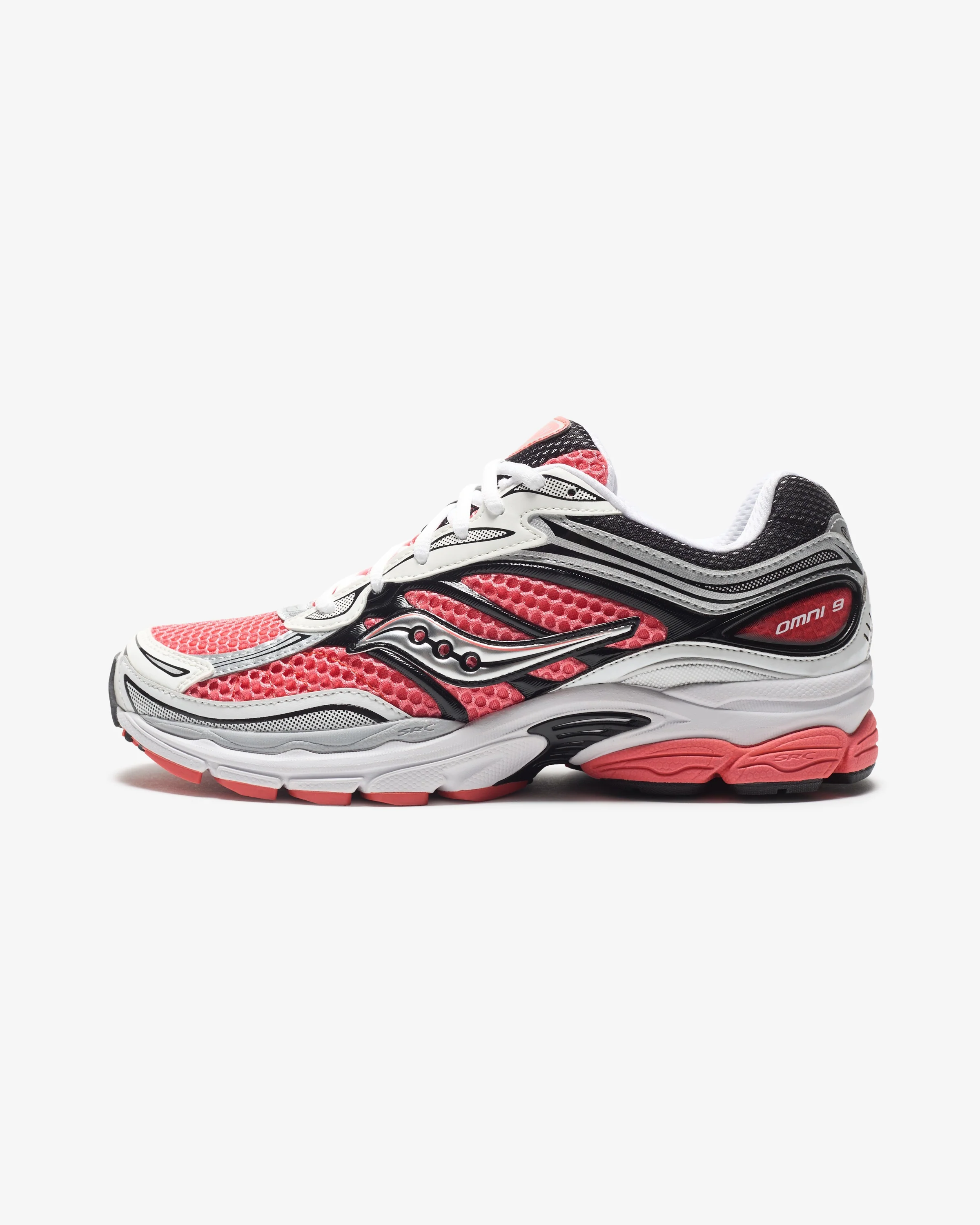 SAUCONY PROGRID OMNI 9 - SILVER/ CORAL