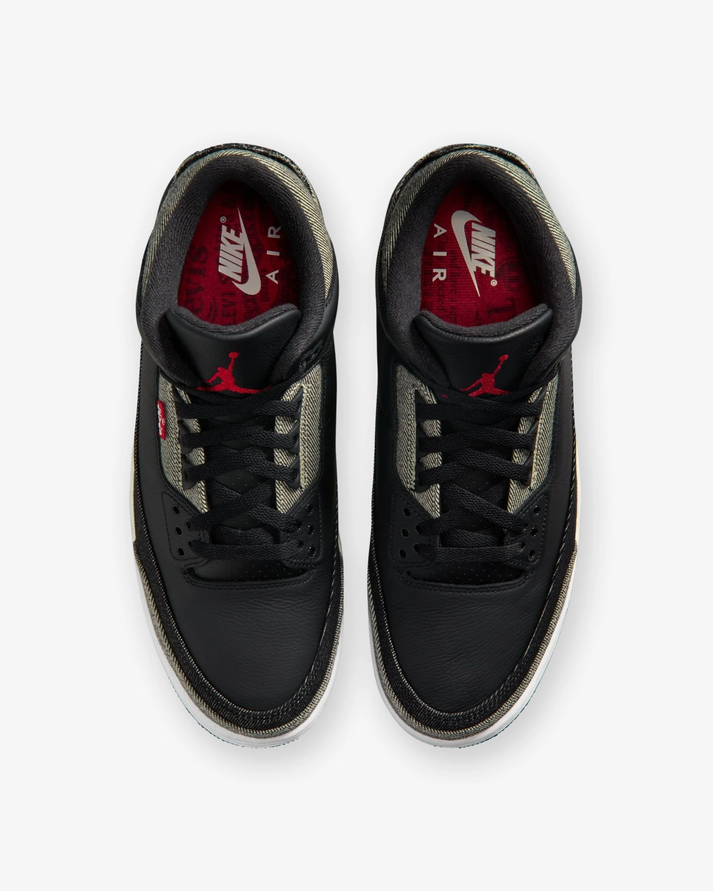 JORDAN X LEVI'S® AJ 3 RETRO - BLACK/ WHITE