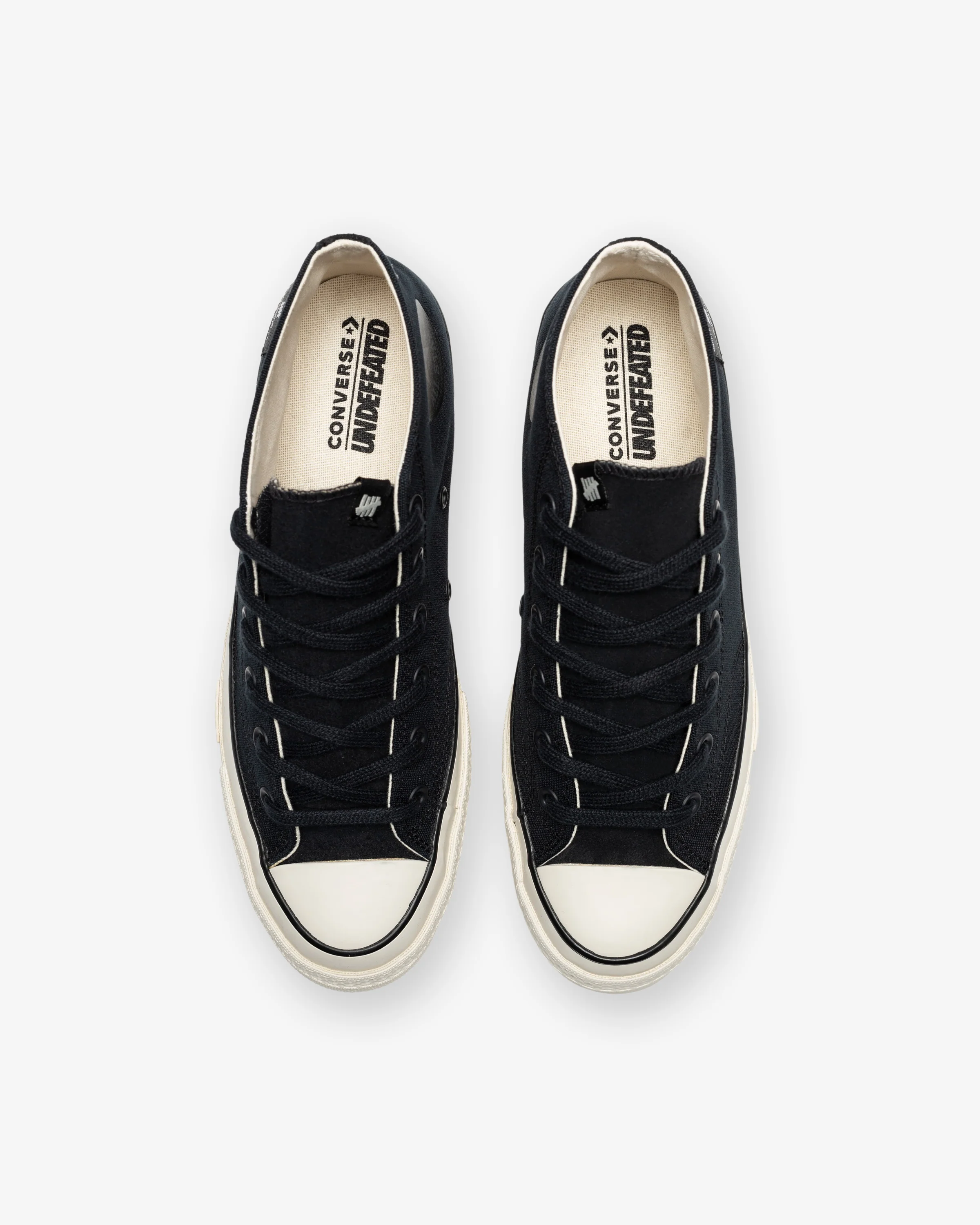 UNDEFEATED X CONVERSE CHUCK 70 MID- BLACK/ NATURALIVORY