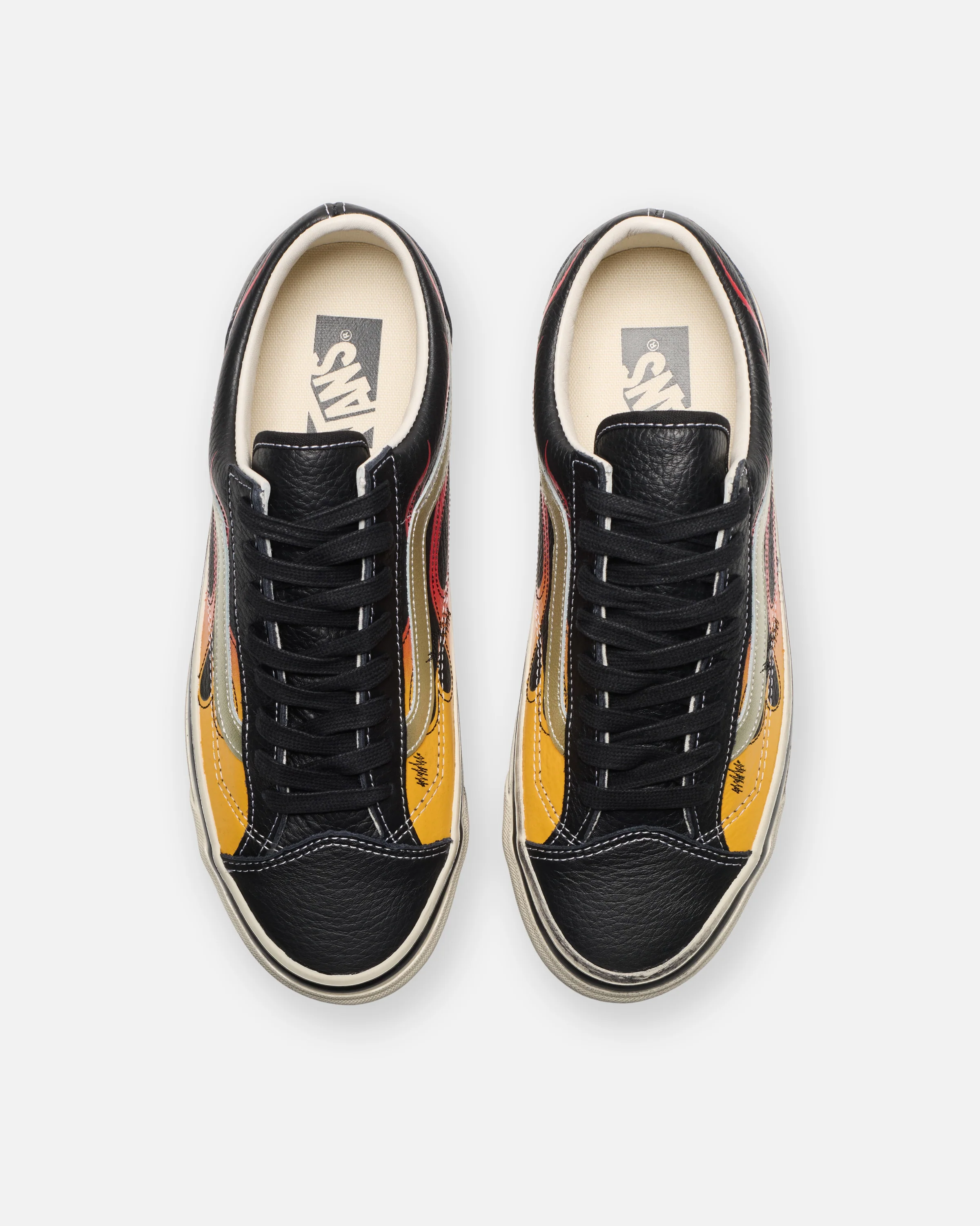 VANS PREMIUM OLD SKOOL 36 'ARCHIVAL FLAME' - BLACK