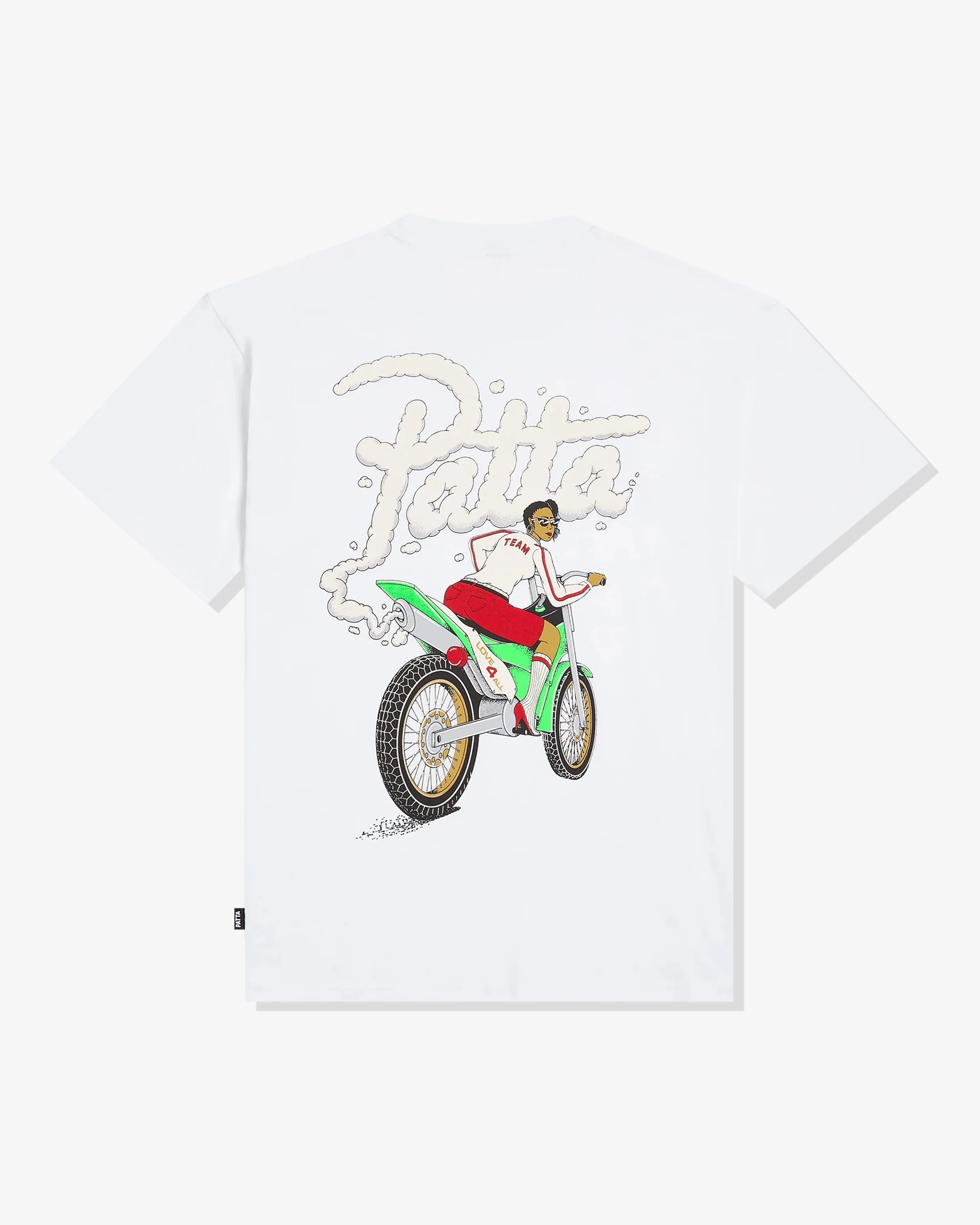 PATTA BIKER TEE - WHITE