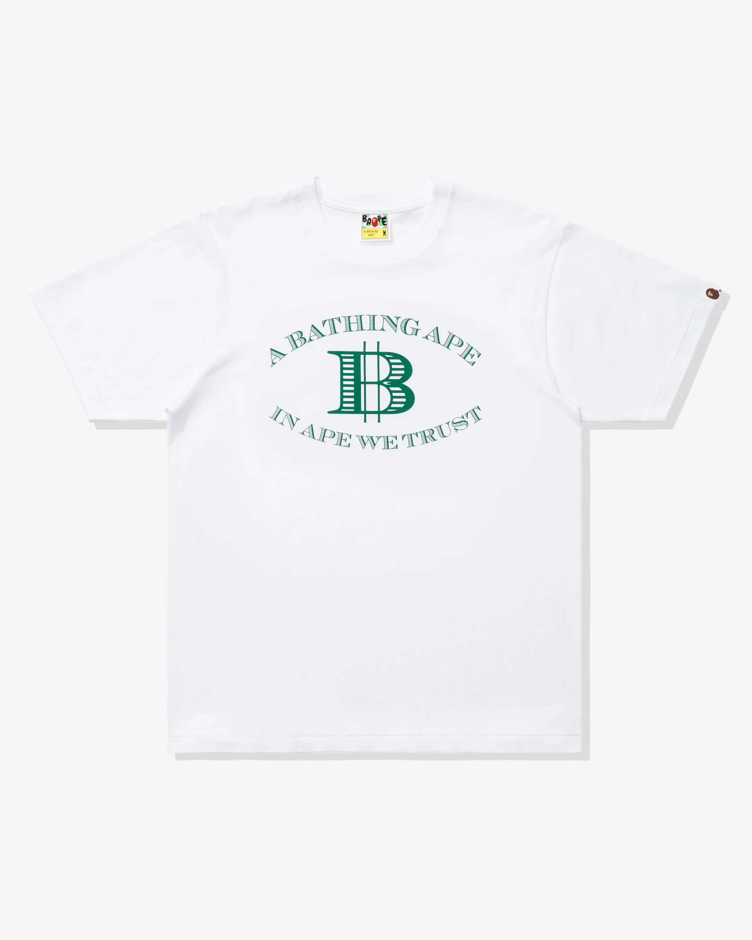 BAPE MONEY B LOGO TEE - WHITE