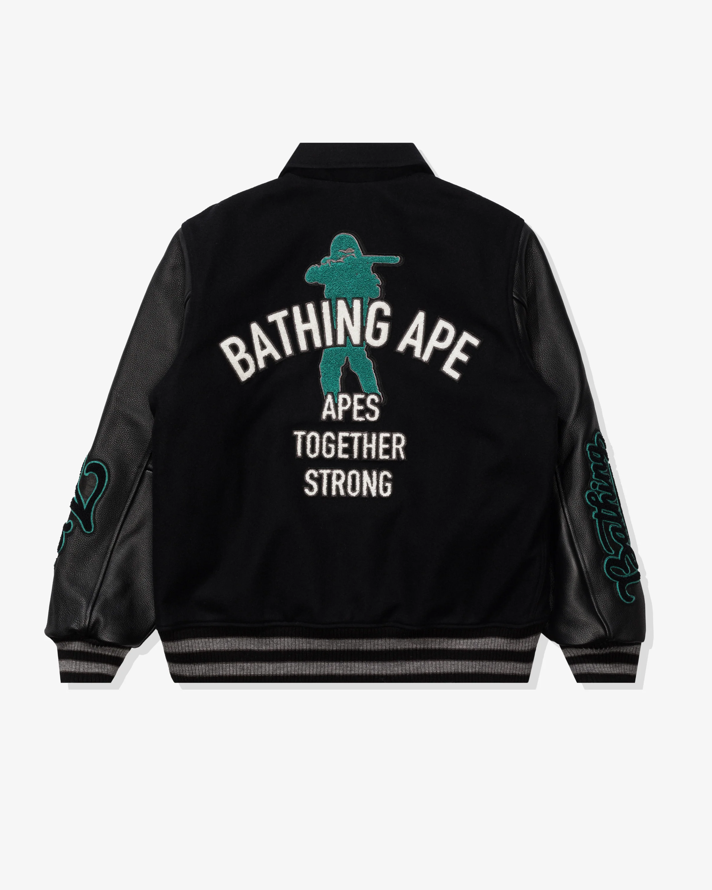 BAPE VARSITY JACKET - BLACK