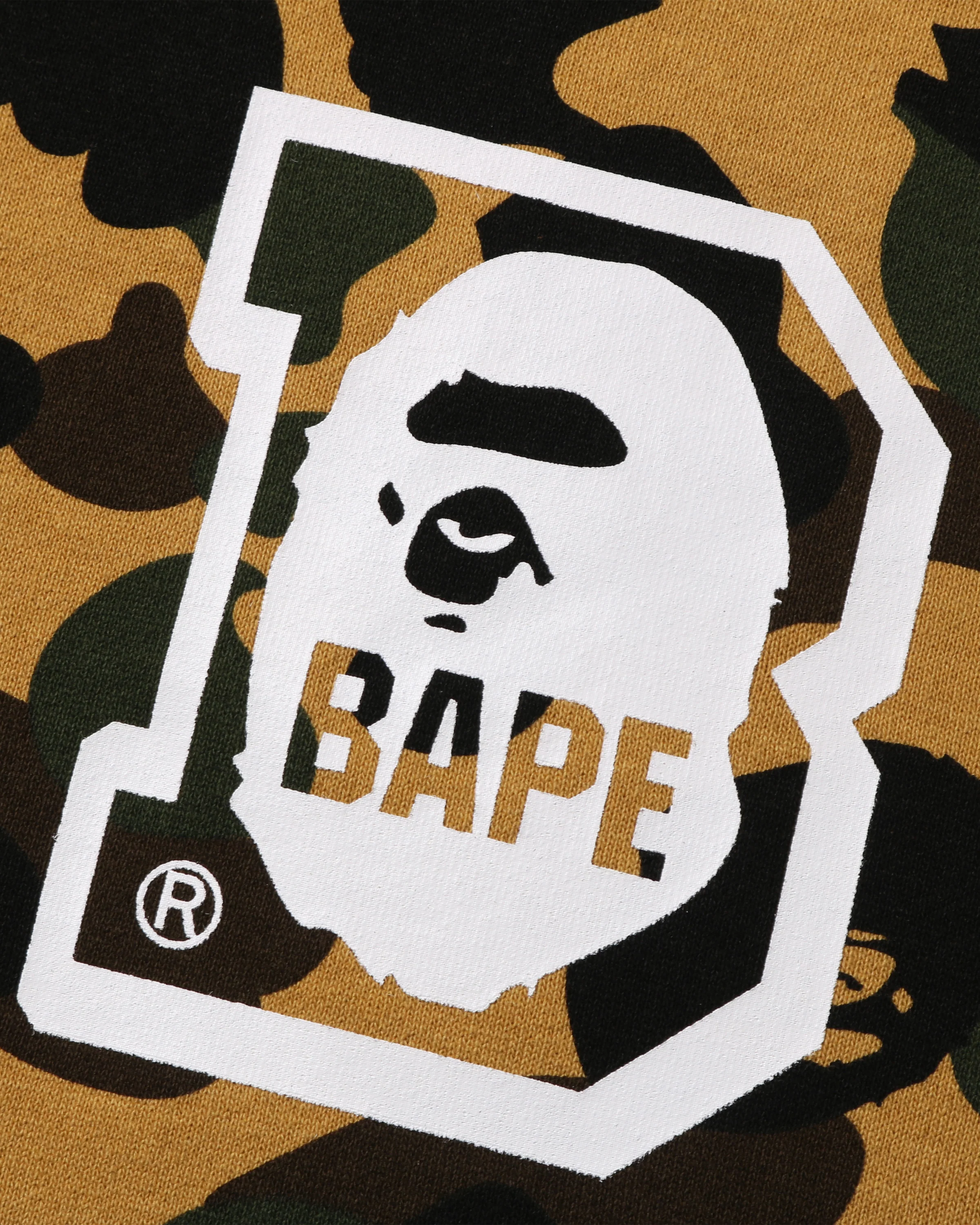 BAPE 1ST CAMO BAPE FULL ZIP HOODIE - YELLOW