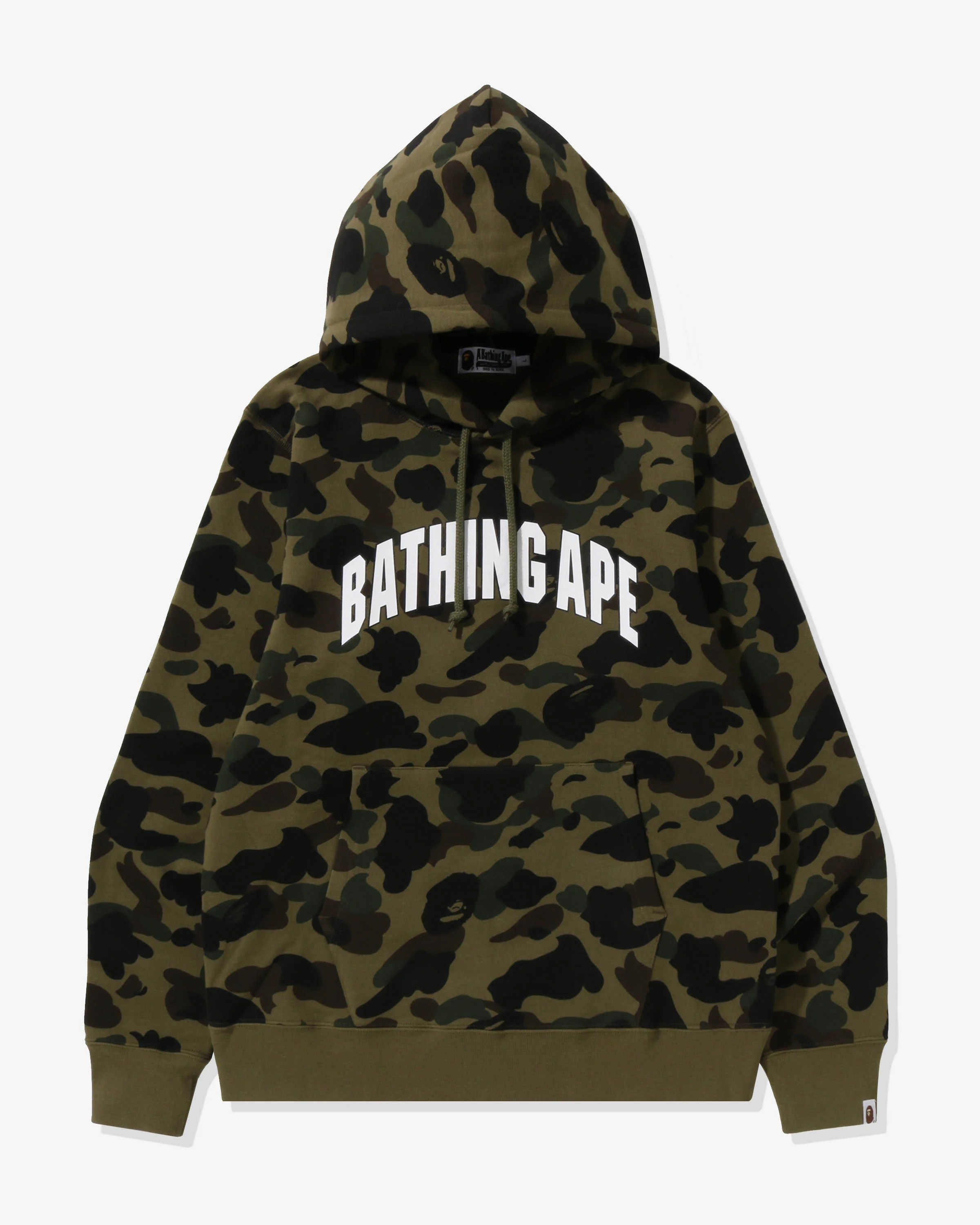 BAPE 1ST CAMO PULLOVER HOODIE - GREEN