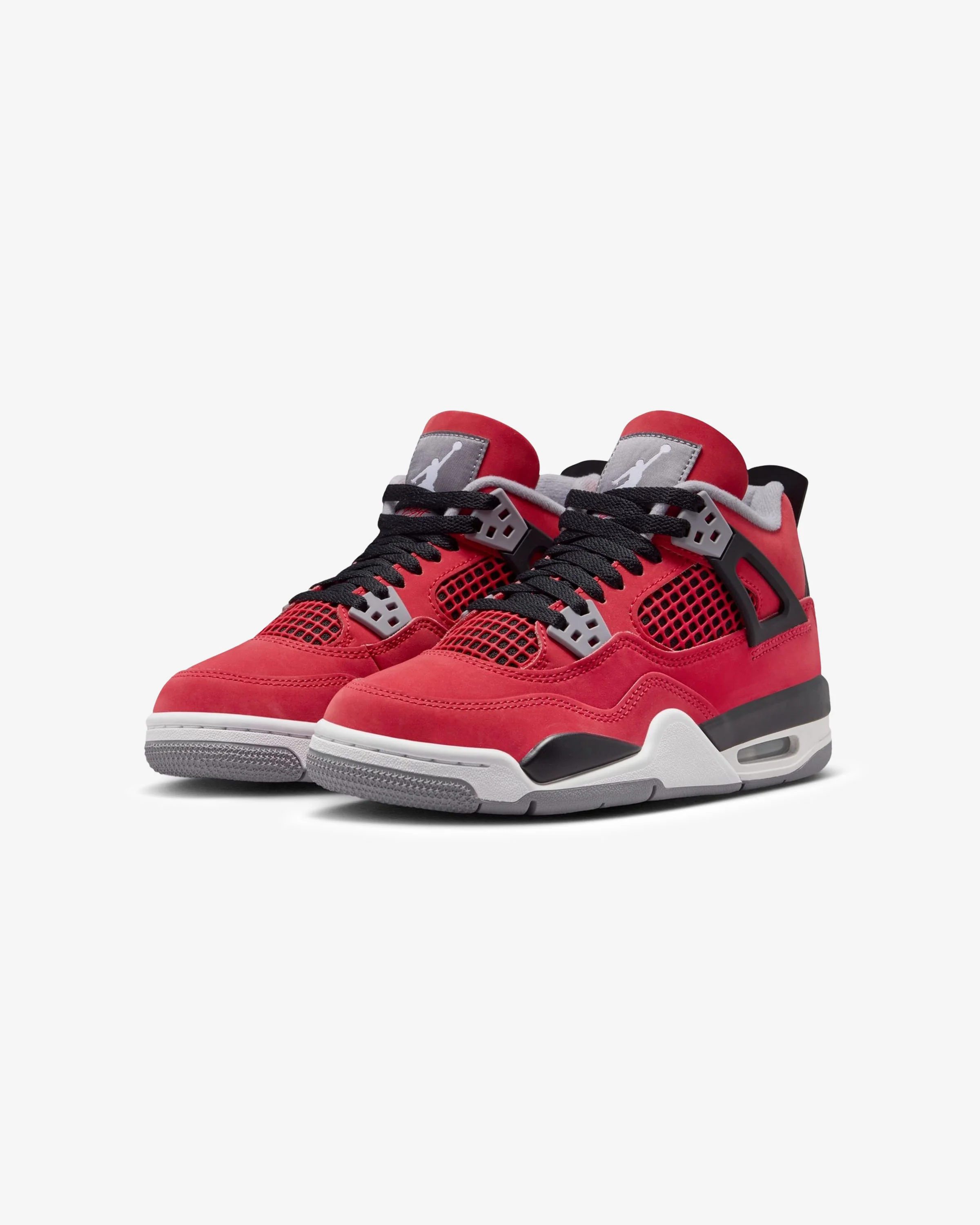 JORDAN GS AJ 4 RETRO - FIRE RED / WHITE / BLACK / CEMENT GREY