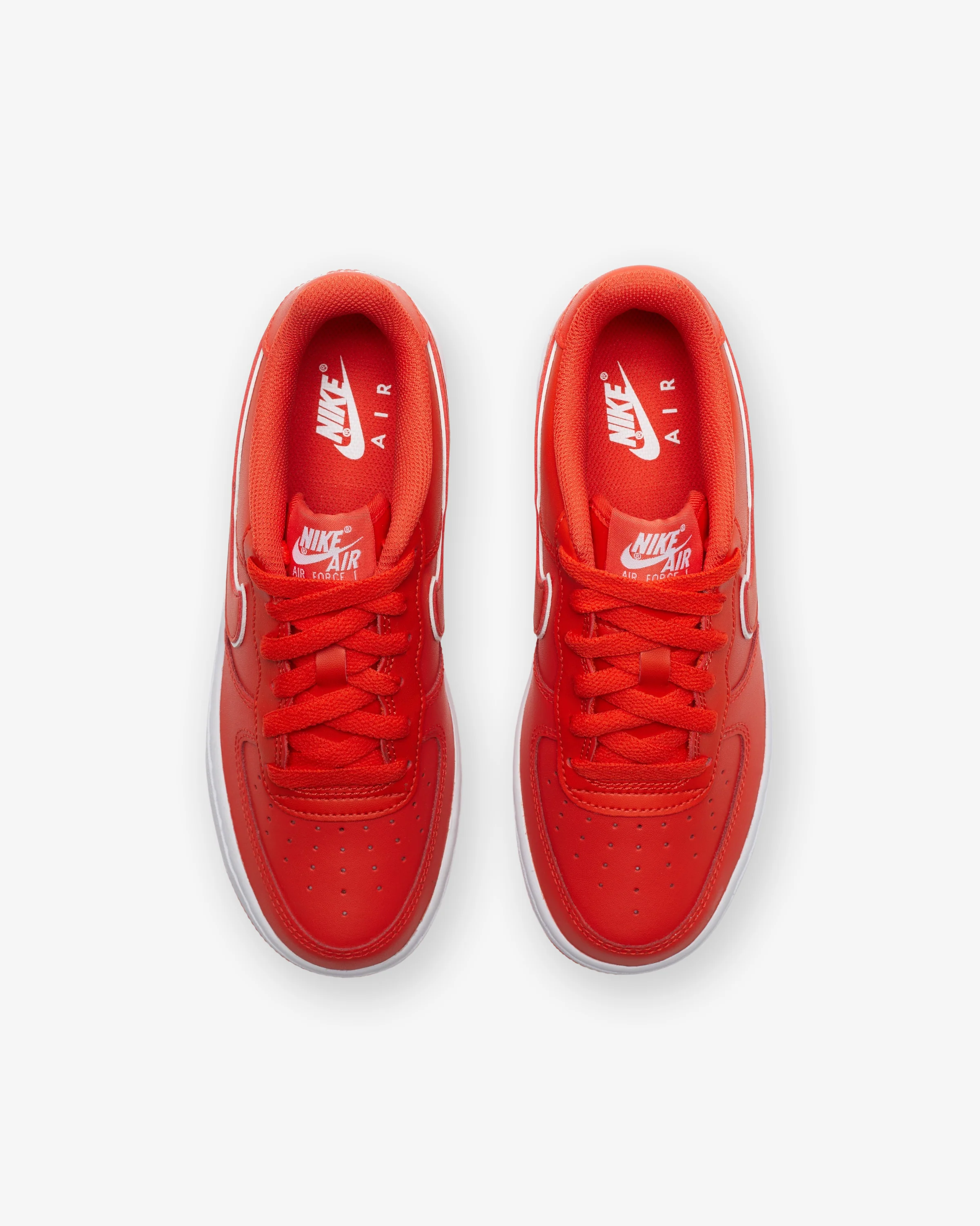NIKE GS AIR FORCE 1 - PICANTERED/ WHITE