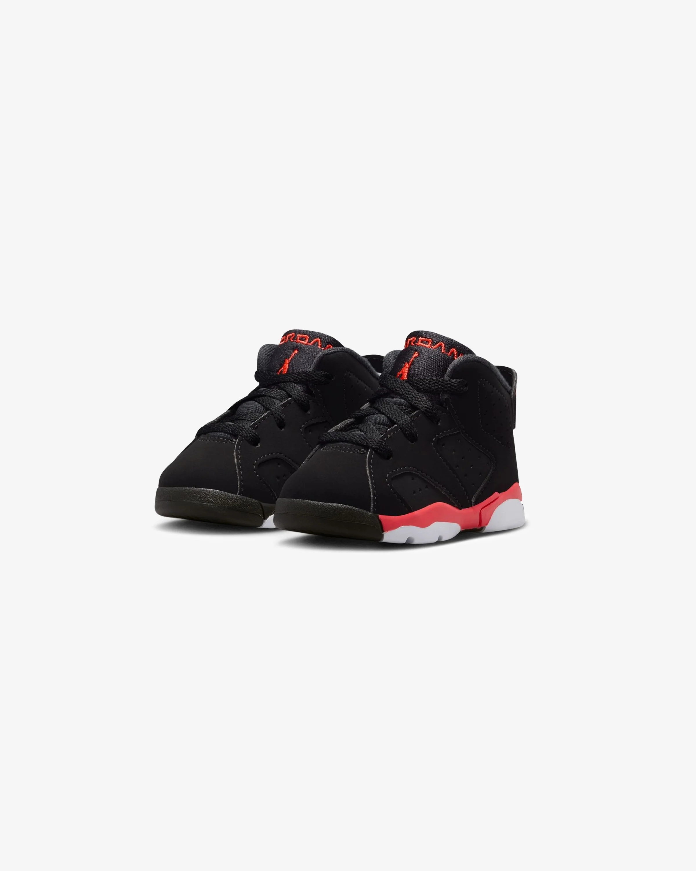 JORDAN TD AJ 6 RETRO 'INFRARED'  - BLACK/ LIGHT CRIMSON
