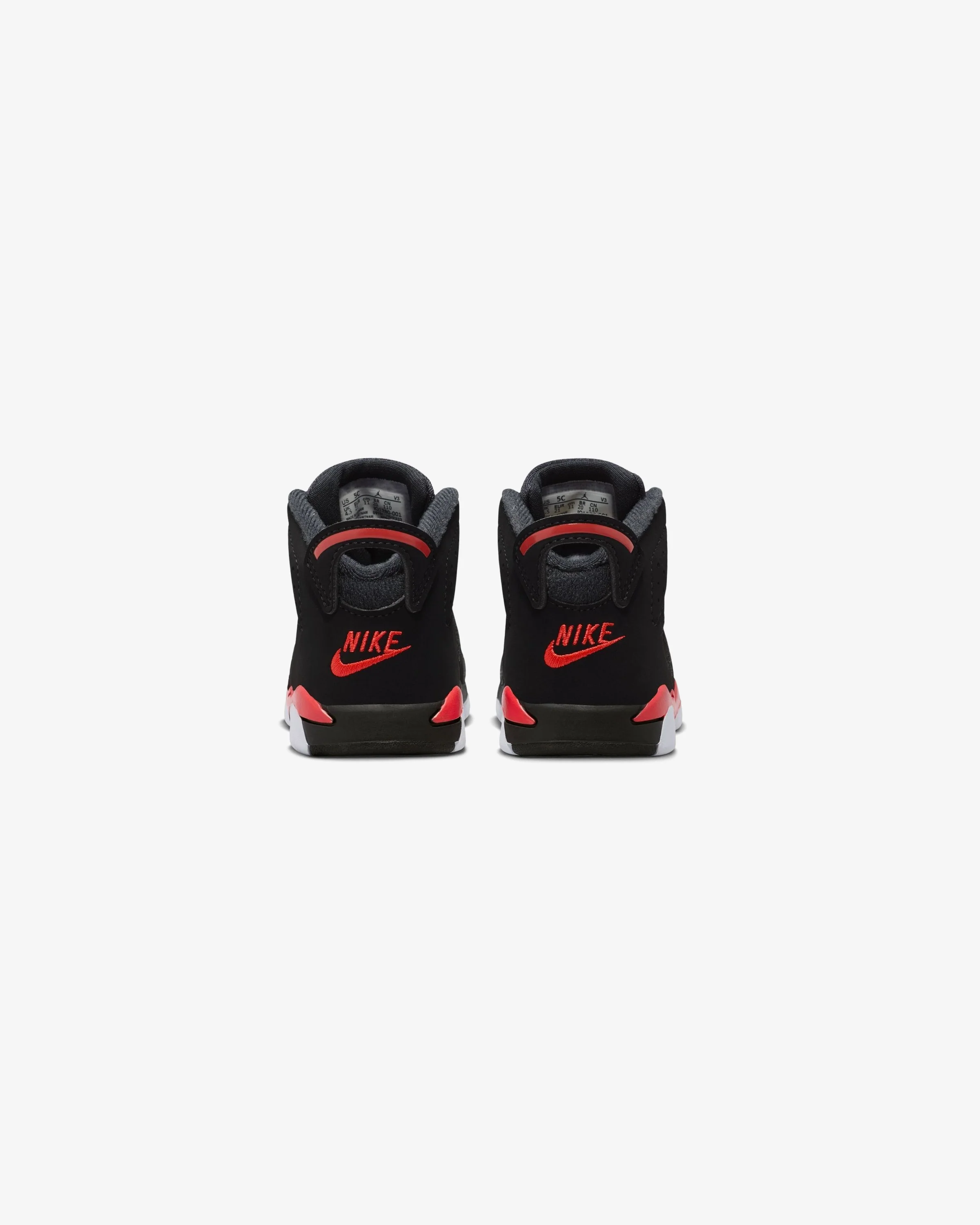 JORDAN TD AJ 6 RETRO 'INFRARED'  - BLACK/ LIGHT CRIMSON